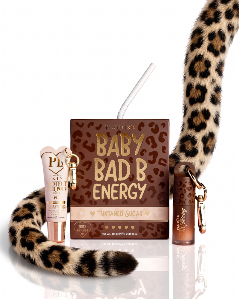 Duo d'huile et de revitalisant pour les lèvres Cheetah Baby Bad B