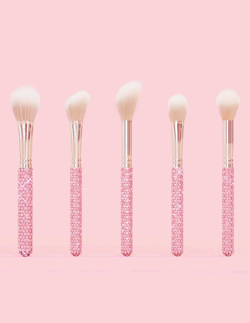 Ensemble de pinceaux de maquillage pour les yeux et le visage Crystal, 20 pièces