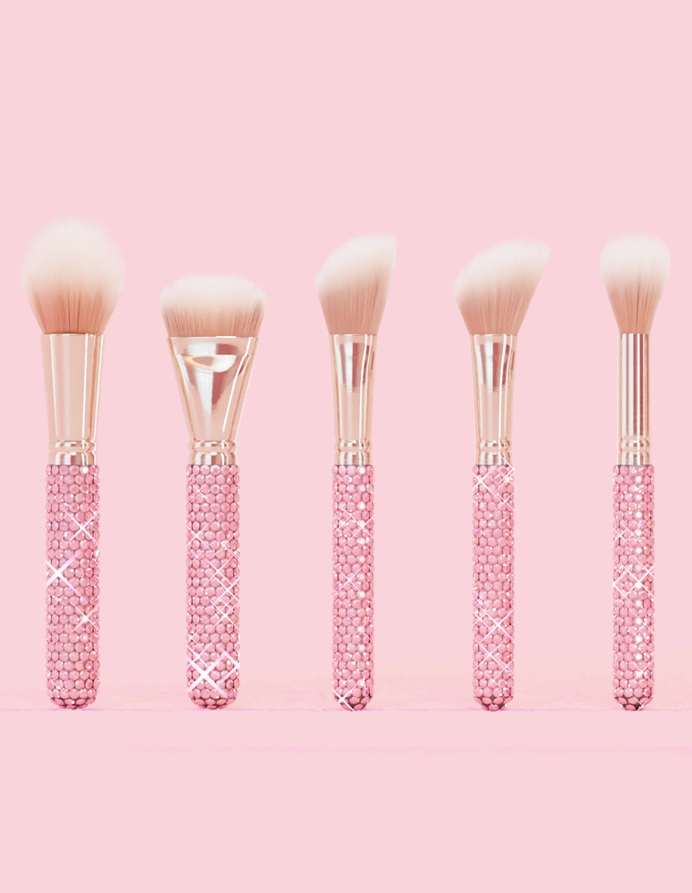 Ensemble de pinceaux de maquillage Crystal, 20 pièces