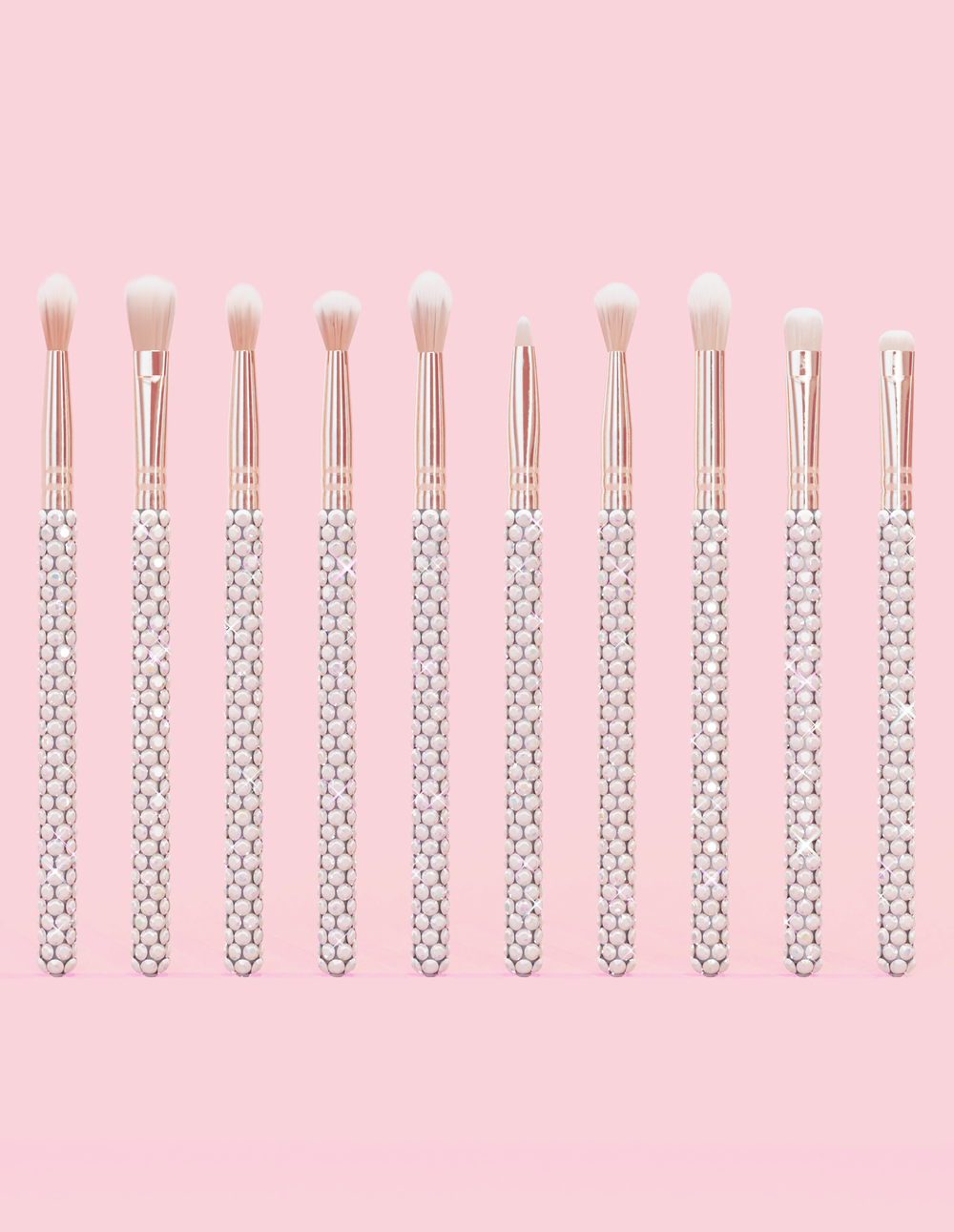 Ensemble de pinceaux de maquillage Crystal, 20 pièces