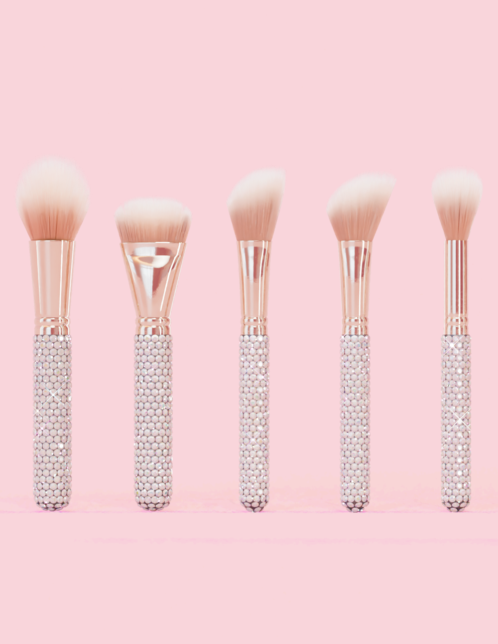 Ensemble de pinceaux de maquillage Crystal, 20 pièces