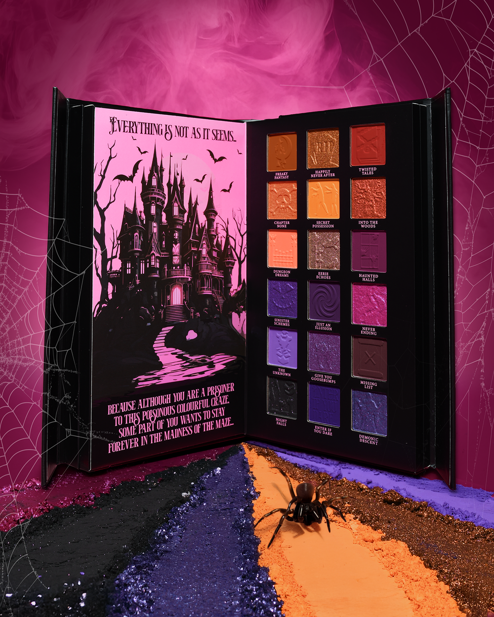 Palette d'Halloween de fin de conte effrayant