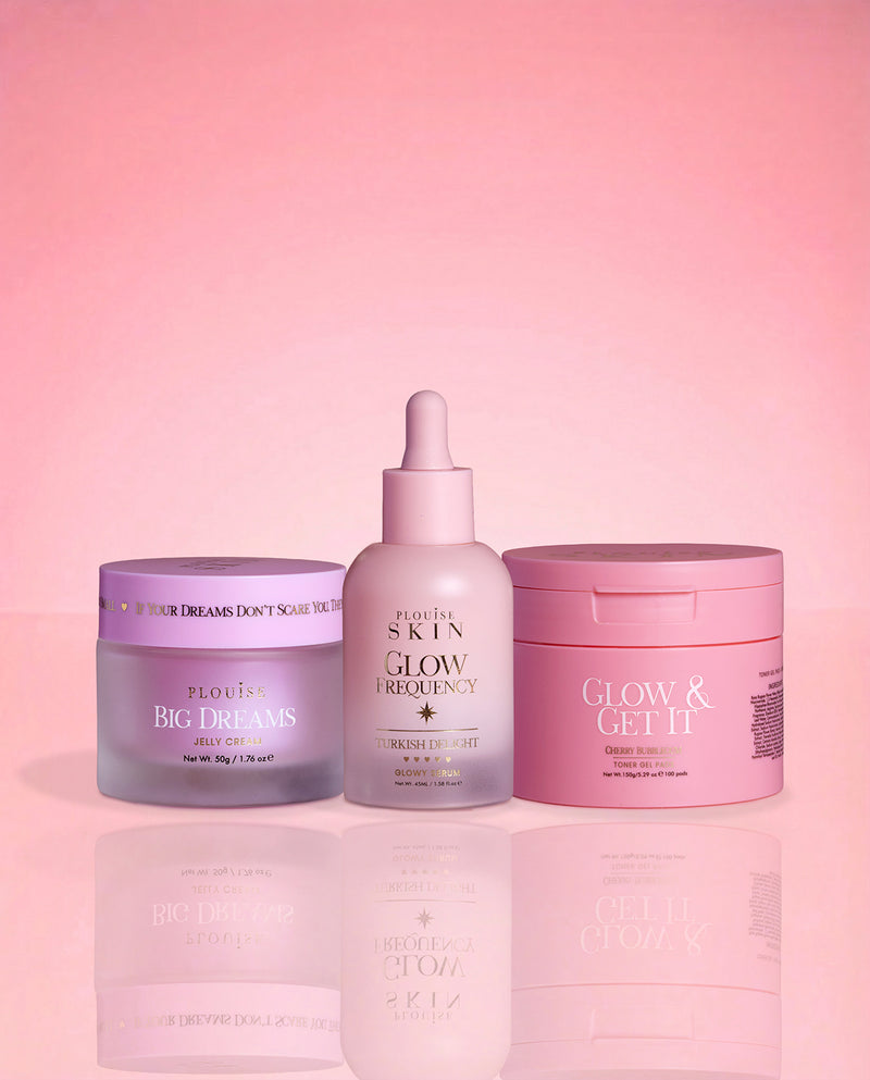 Trio de soins pour la peau au collagène et PDRN végétaliens P.Louise Glass Glow