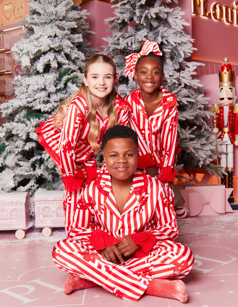 Pyjama de Noël pour enfants en forme de canne à sucre