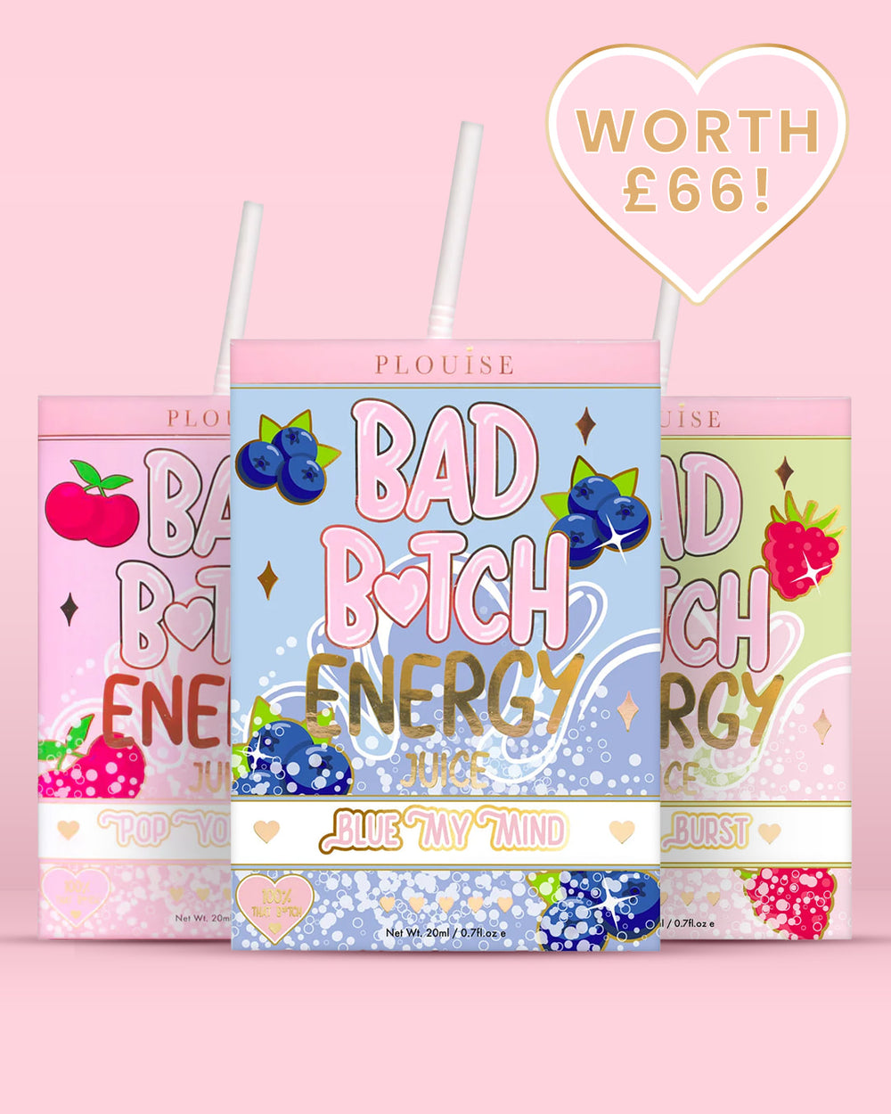 Trio pour les lèvres énergétiques Bad Bitch