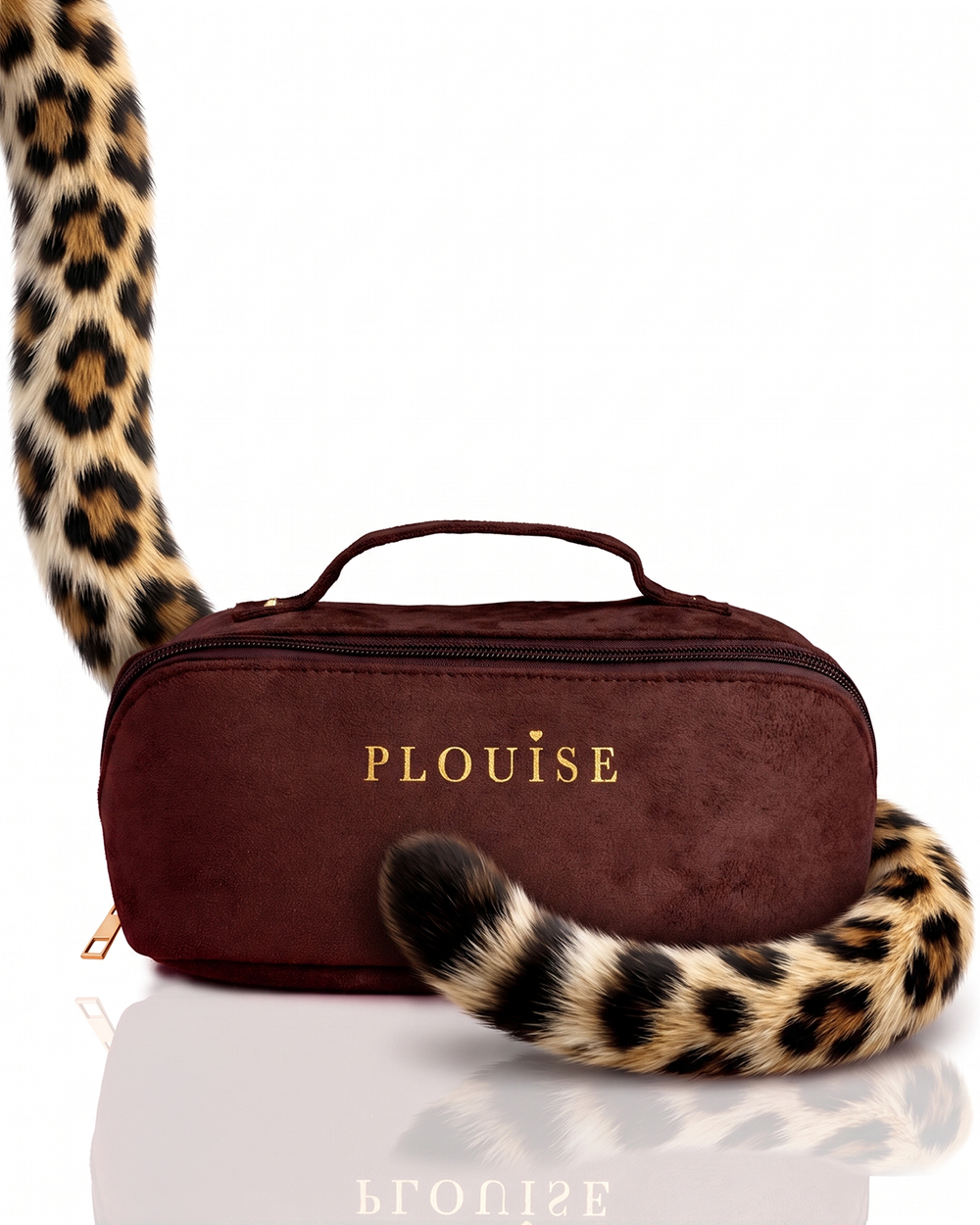 Trousse de maquillage marron Cheetah Mode