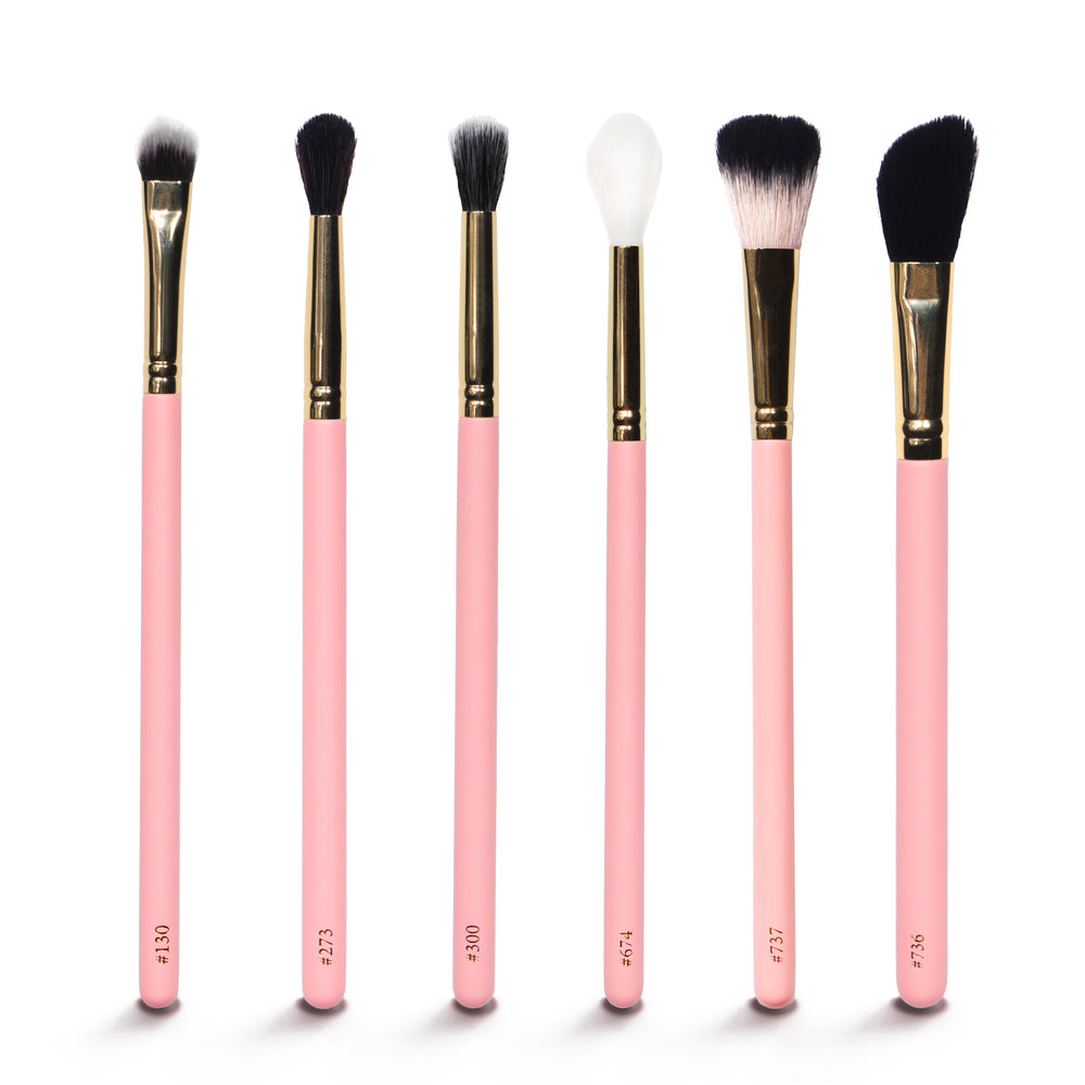 Complete 18-Piece Face & Body Brush Set With Makeup Bag