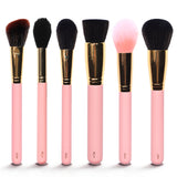 Complete 18-Piece Face & Body Brush Set With Makeup Bag