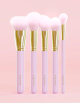 Precision Puffs 5-Piece Face Brush Set