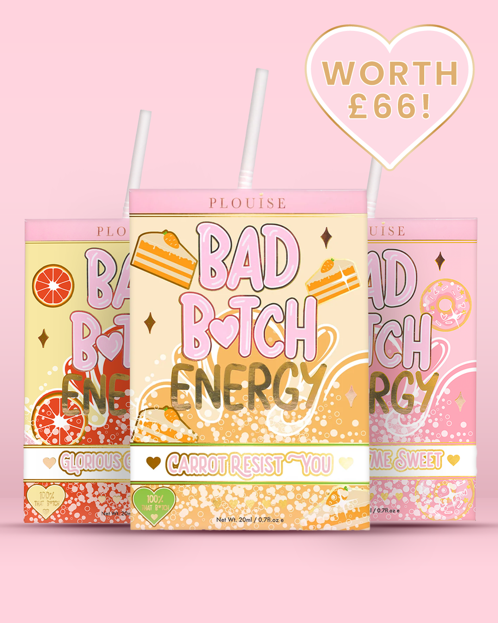 Trio pour les lèvres énergétiques Bad Bitch
