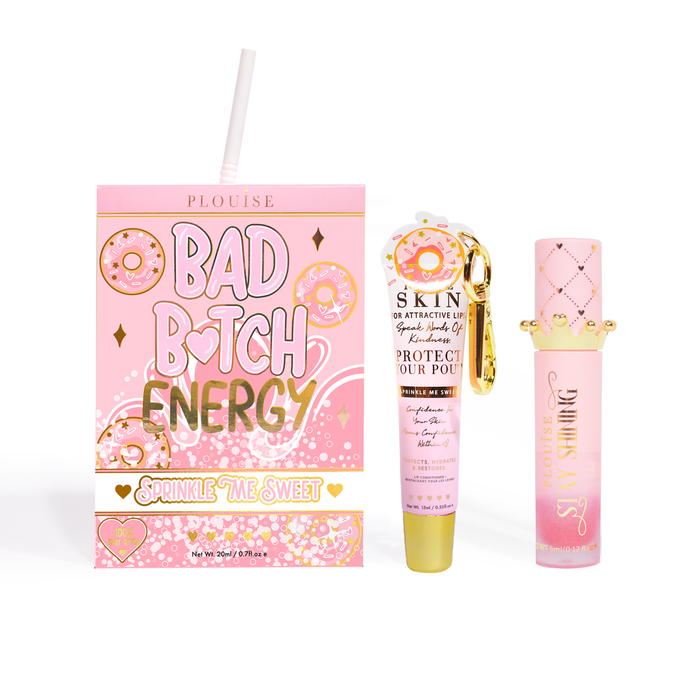 Duo revitalisant et huile pour les lèvres Bad Bitch Energy - Fraise