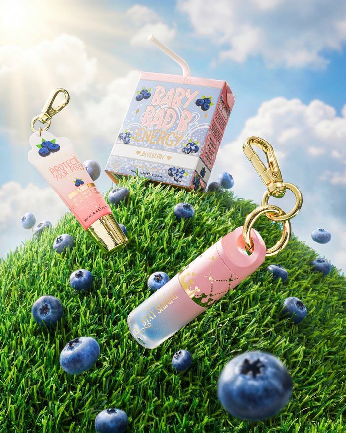 Duo revitalisant et huile pour les lèvres Blueberry Baby Bad B Energy de P.Louise