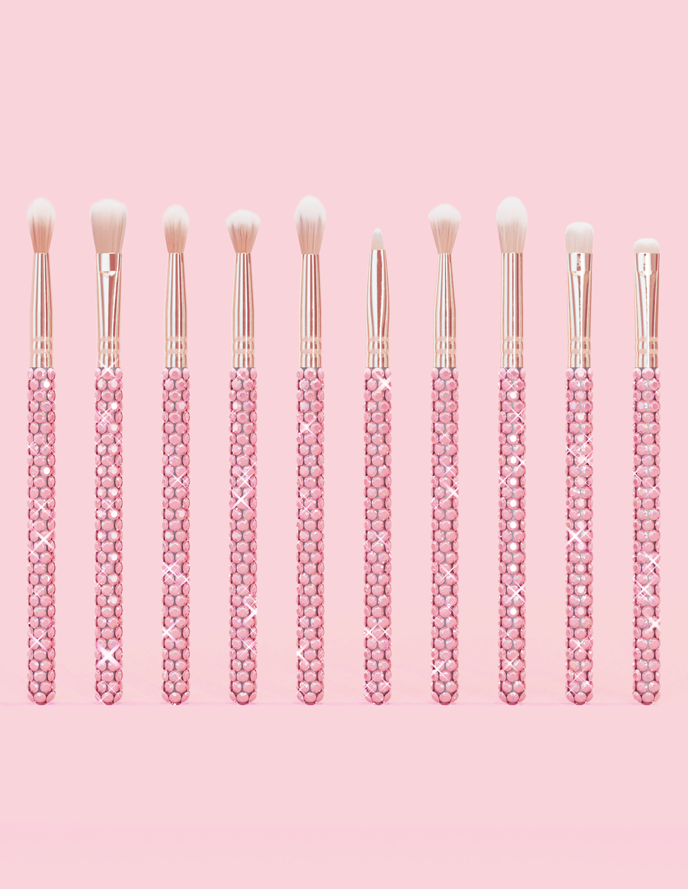 Ensemble de pinceaux de maquillage Crystal, 20 pièces