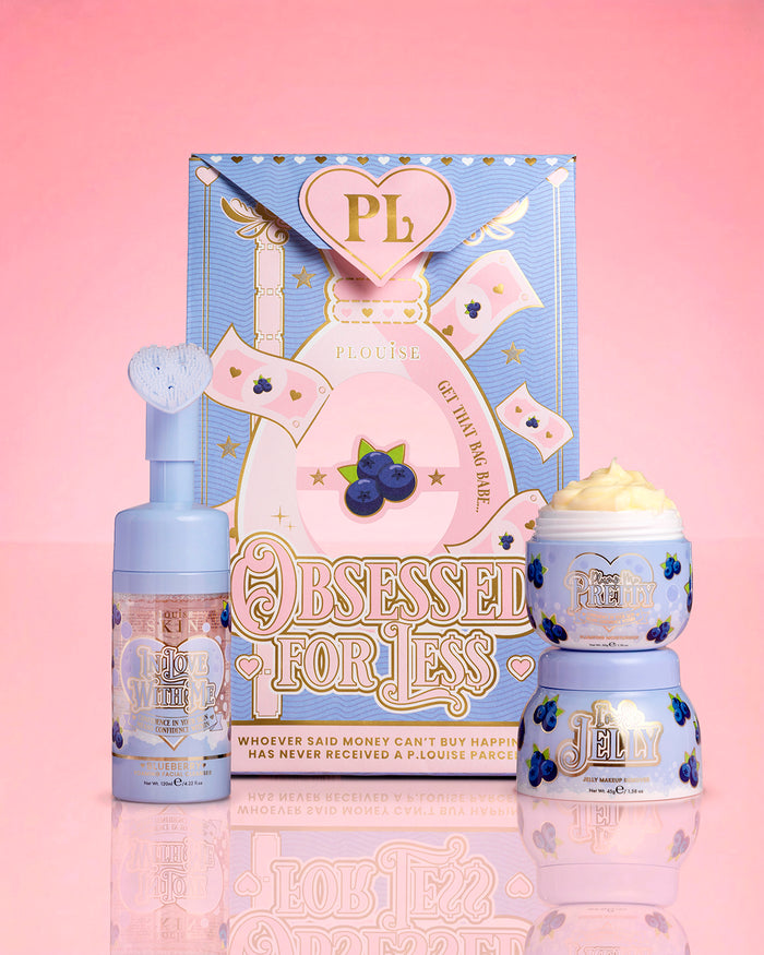 Coffret de soins pour la peau P.Louise Blueberry Obsessed For Less pour nettoyer et hydrater