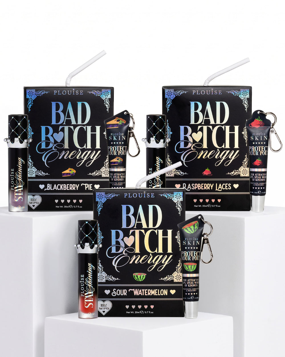 Trio pour les lèvres énergétiques Bad Bitch d'Halloween