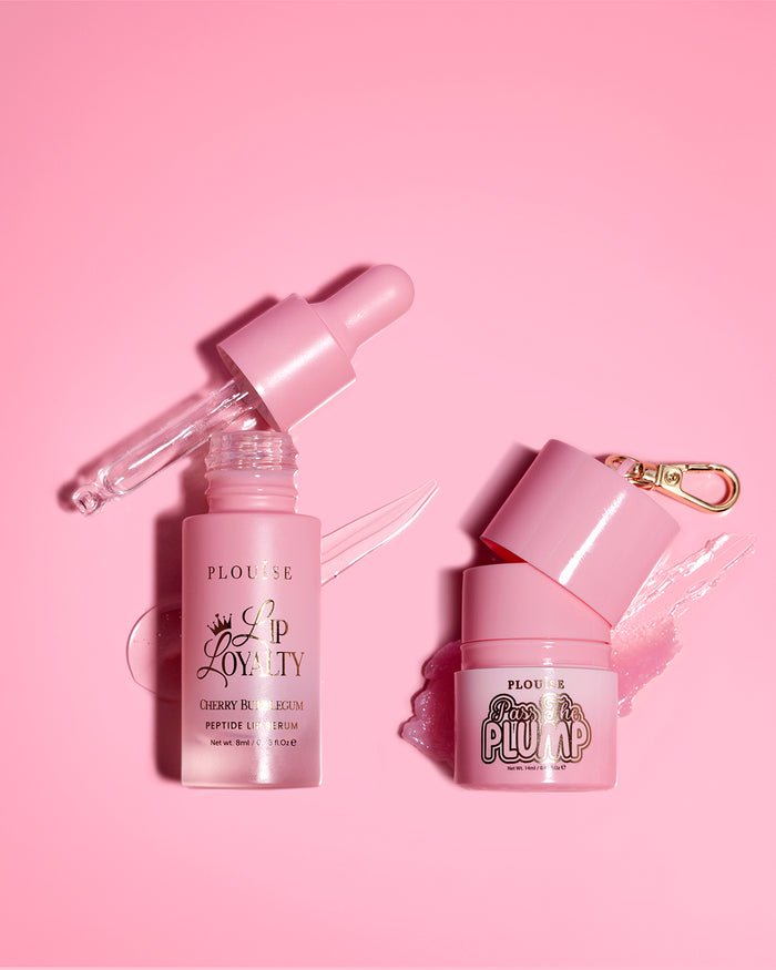 P.Louise Sippin Pretty Lip Duo comprenant un baume à lèvres et un sérum peptidique pour les lèvres