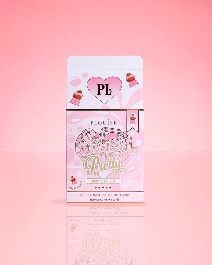Duo de sérum et de traitement pour les lèvres Pretty Peptide P.Louise Sippin Emballage Cherry Bubblegum