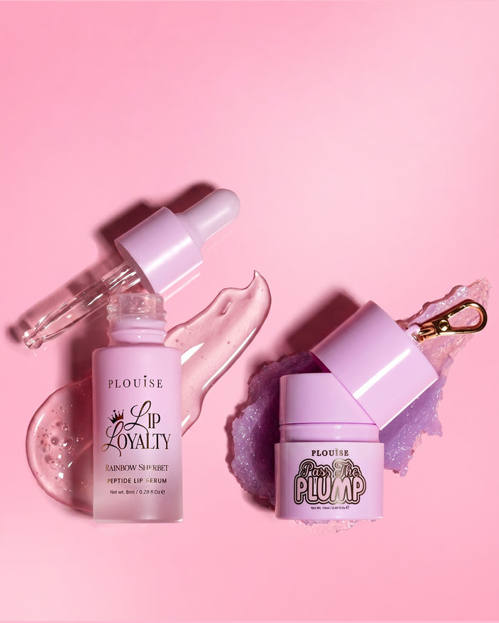 Duo de sérum et de soins pour les lèvres Pretty Peptide P.Louise Sippin Rainbow Sherbet
