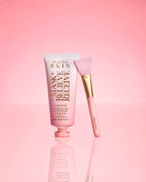 P.Louise Strawberry Overnight Wrapping Mask Mask Believe Receive on a pink background