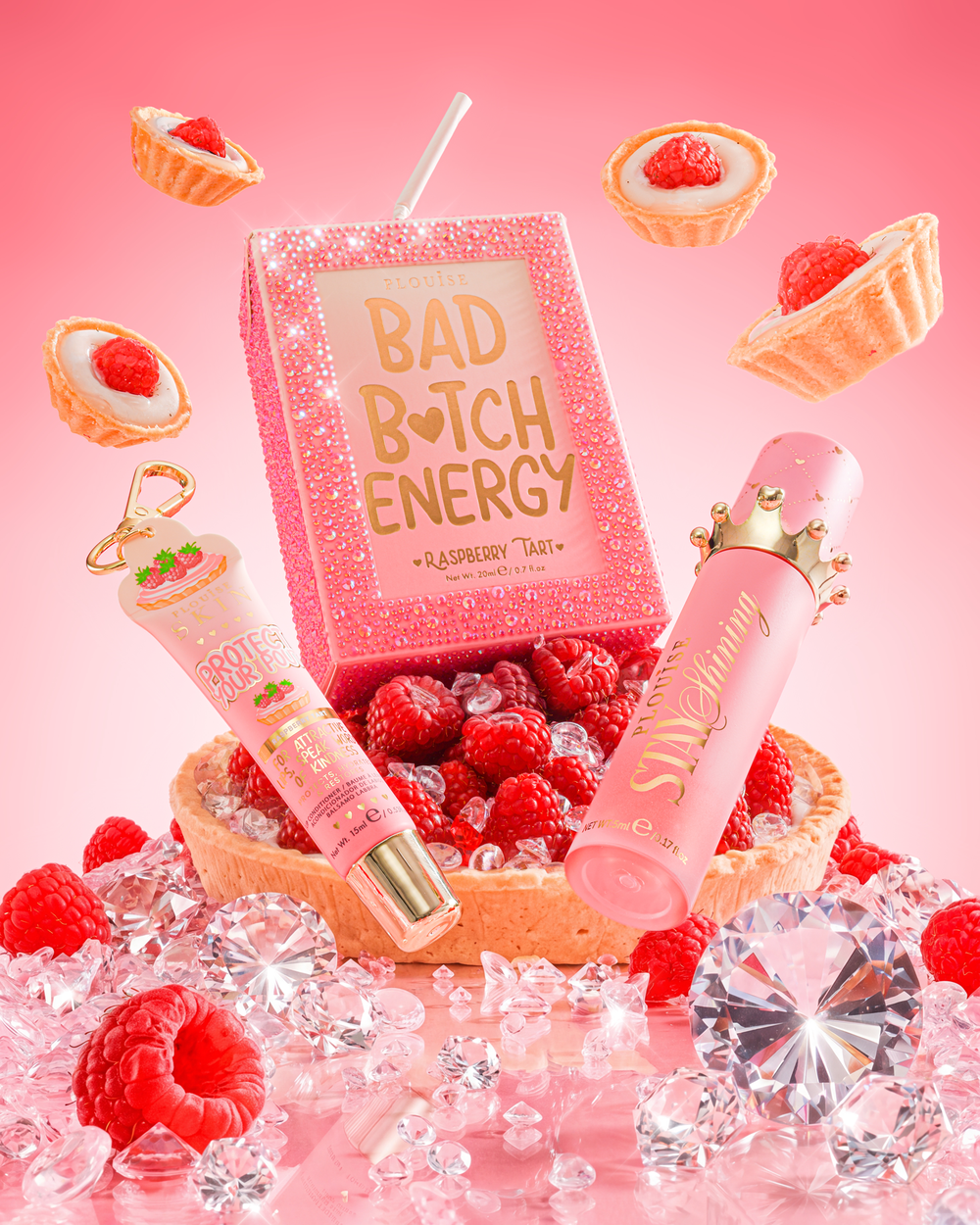 ‍Crystal Bad Bitch Energy Lip Duo Raspberry Tart (100% off)