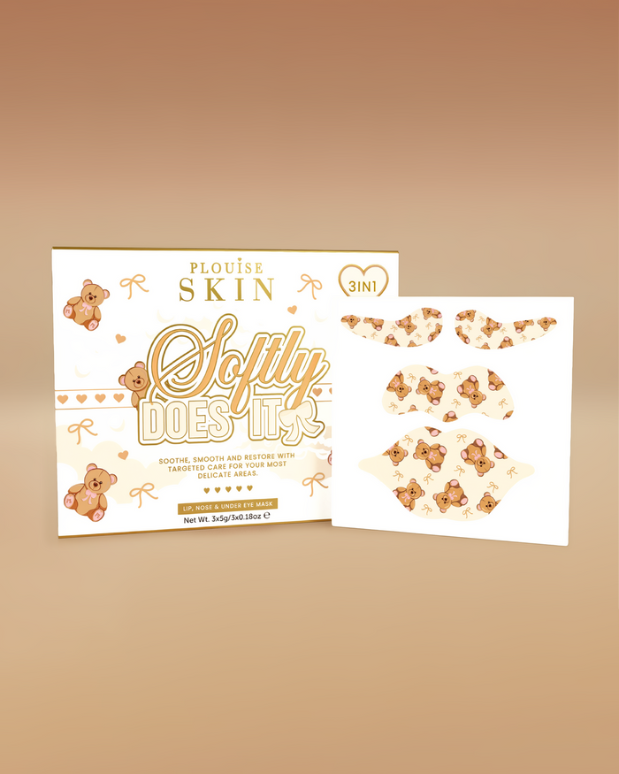 Softly Does It Coffret 3-en-1 de Masques pour les Lèvres, les Yeux et le Nez - PRÉCOMMANDE