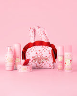 Kit d'essentiels de soins de la peau et sac à nœud